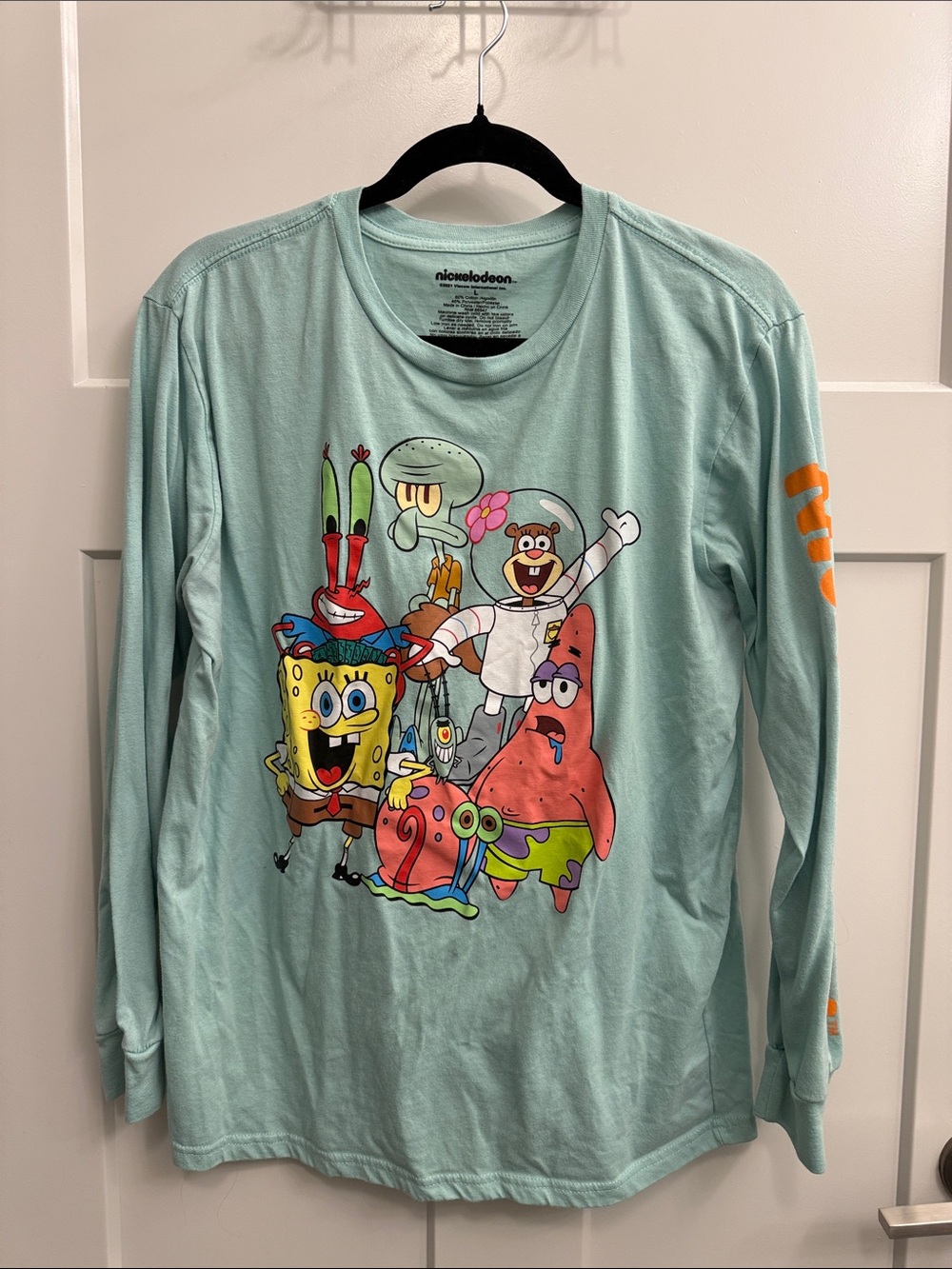 Nickelodeon SpongeBob & Friends Long Sleeve Tee - Mint